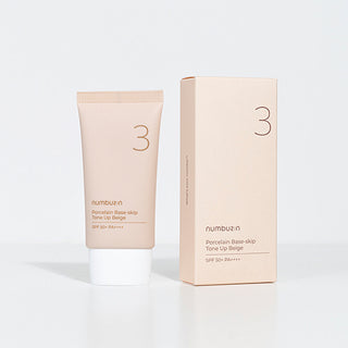 NUMBUZIN NO. 3 PORCELAIN BASE-SKIP TONE UP BEIGE SUNSCREEN